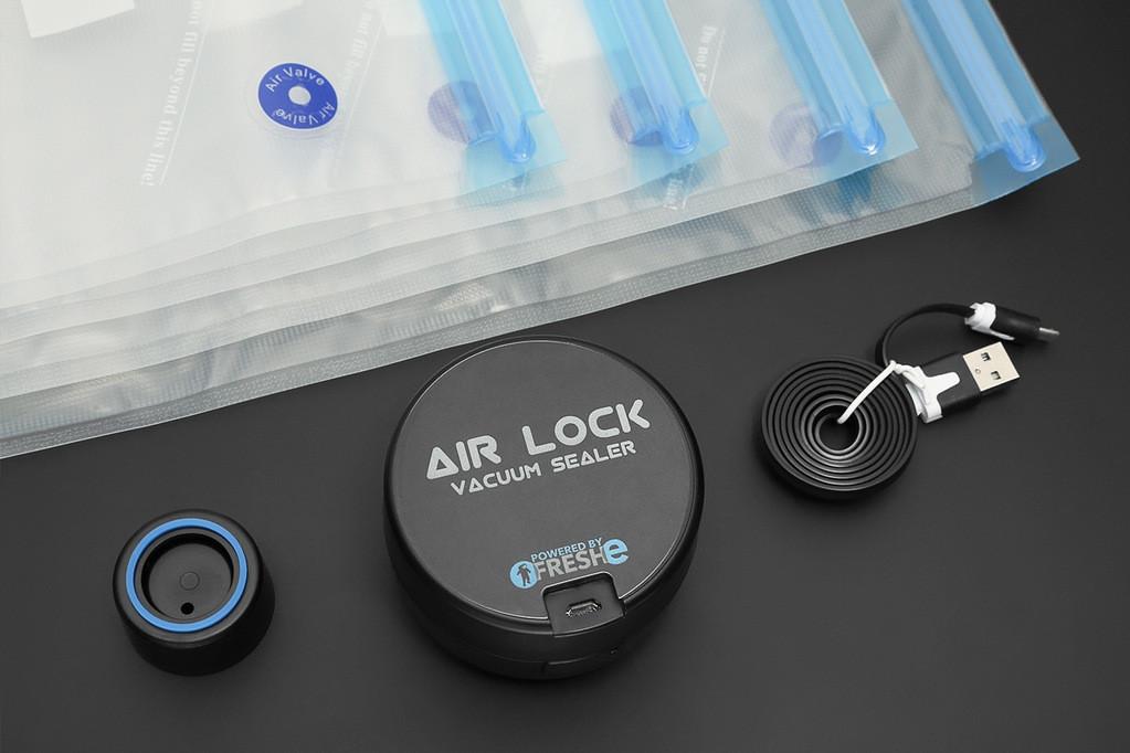 Air Lock Vacuum Sealer, vacuum sealing system, food preservation, food saver, vacuum sealer